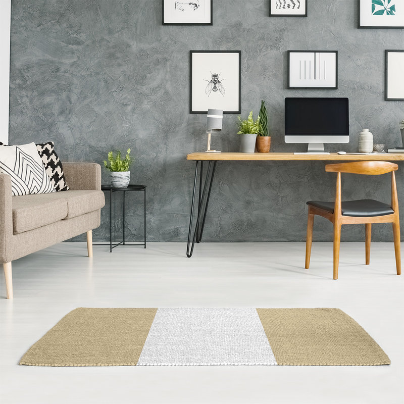 Striped Indoor Rug, Rectangle 5' x 7', No
