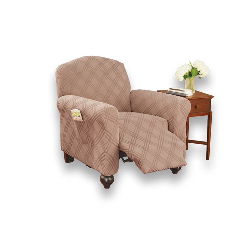 Housse pour fauteuil inclinable Double Diamond, Beige, H 42 po x l 82 po x P 38 po