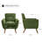 Robertia 32.68" W Upholstered Tufted Armchair -105526517