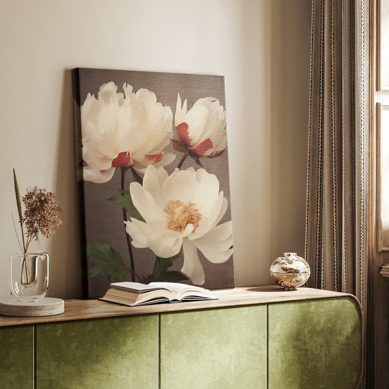 Imprimé floral rétro III - galerie Cavas, H 18 po x l 12 po