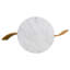 Table basse ronde en faux marbre blanc avec rangement naturel / faux marbre blanc Voir ci-dessous