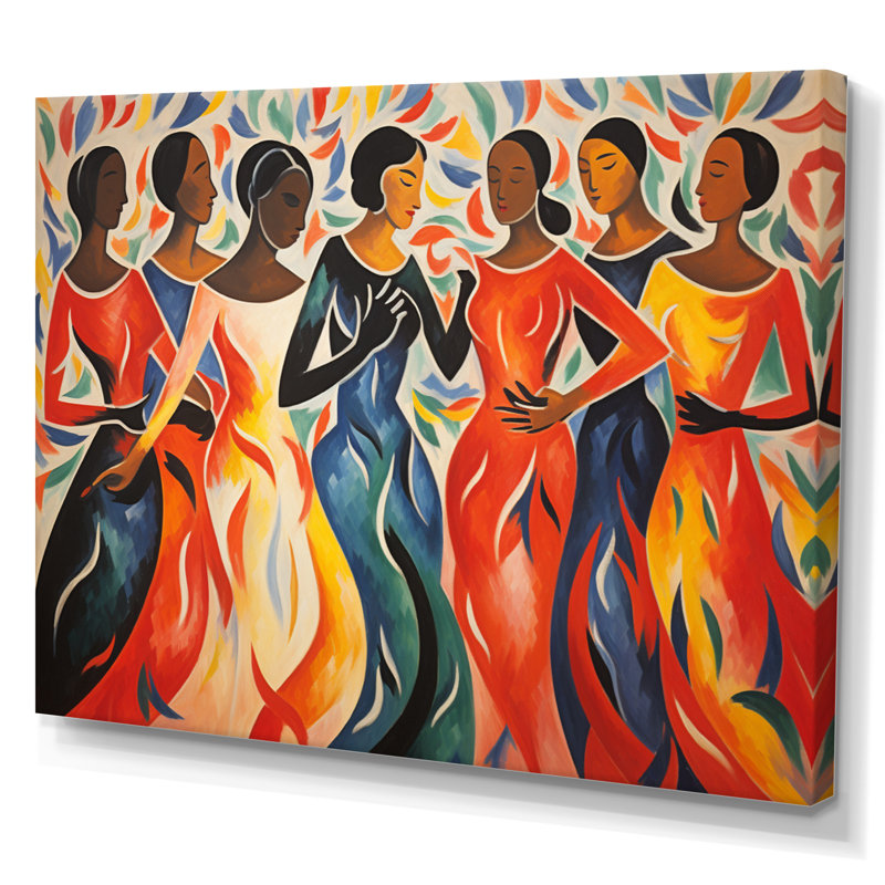 «Master Dance The Dance» par Henri I sur toile, H 34 po x l 44 po x P 1,5 po, Toile tendue