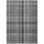 10' X 14' Gray Plaid Washable Non Skid Indoor Outdoor Area Rug