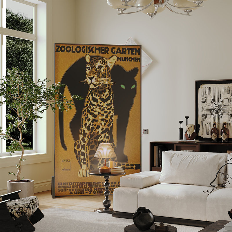 Écran en bois Leopard Art, H 70,87 po x l 31,5 po x P 1,57 po