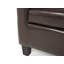 Boles Faux Leather Barrel Chair