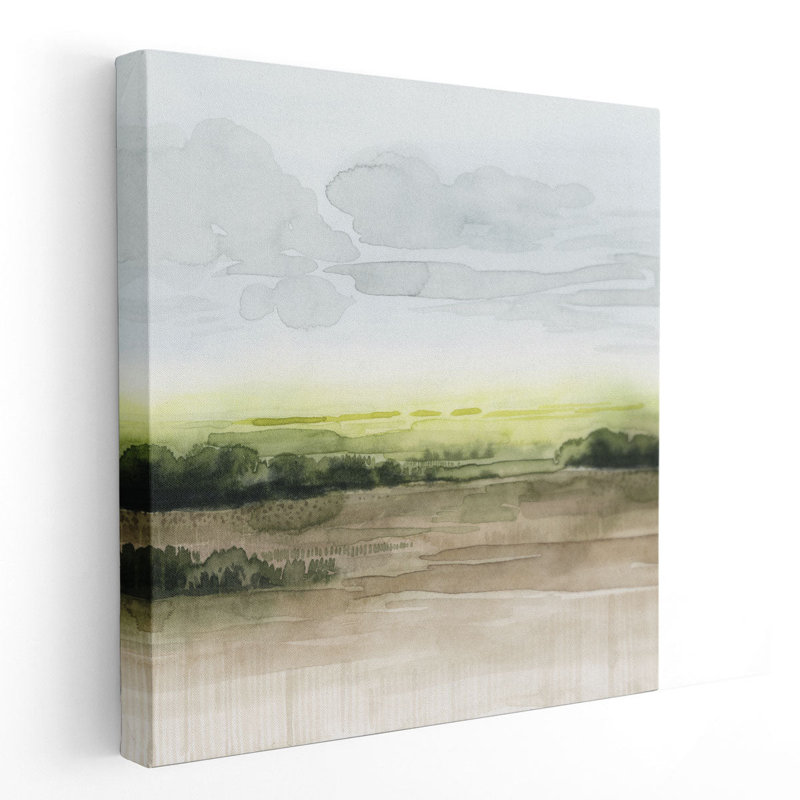 Morning Bluff I - reproduction d'art sur toile, H 12 po x l 12 po