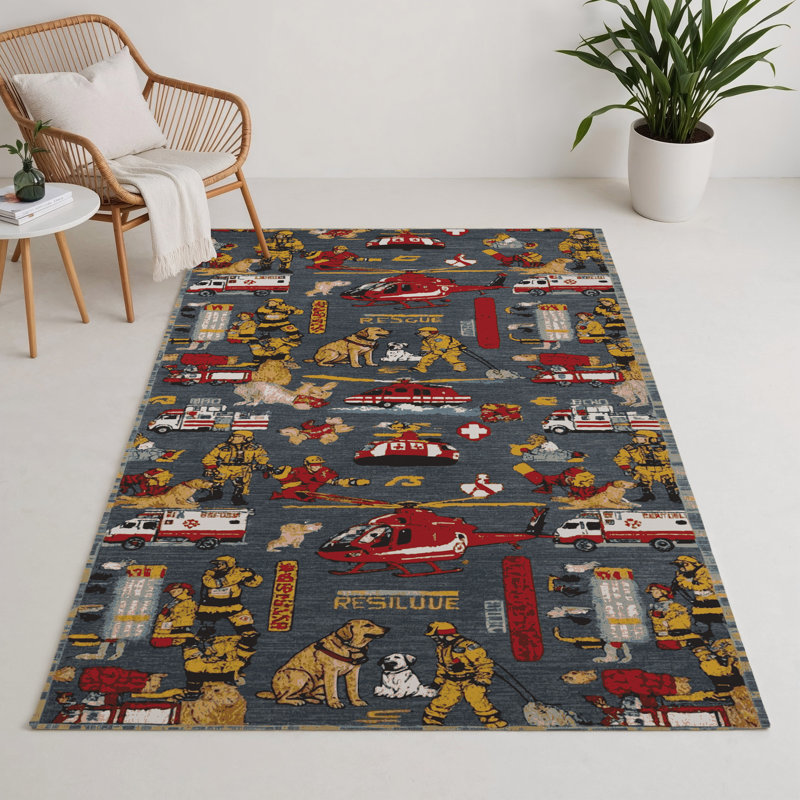 Tapis intérieur et extérieur gris Transport, Rectangle 9 pi x 12 pi