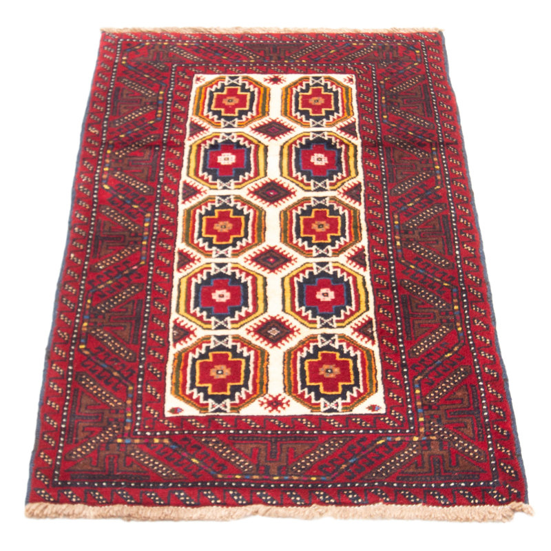 Tapis unique en laine noué à la main 3 pi 1 po x 5 pi 9 po nouvel âge Soti