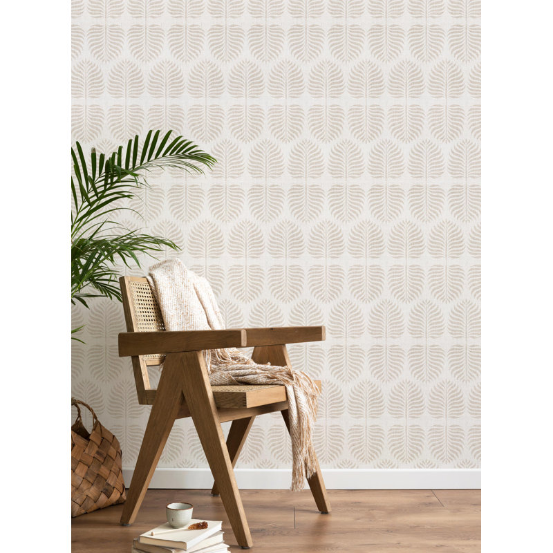 Panneau de papier peint adhésif L 18 pi x l 24 po, Beige