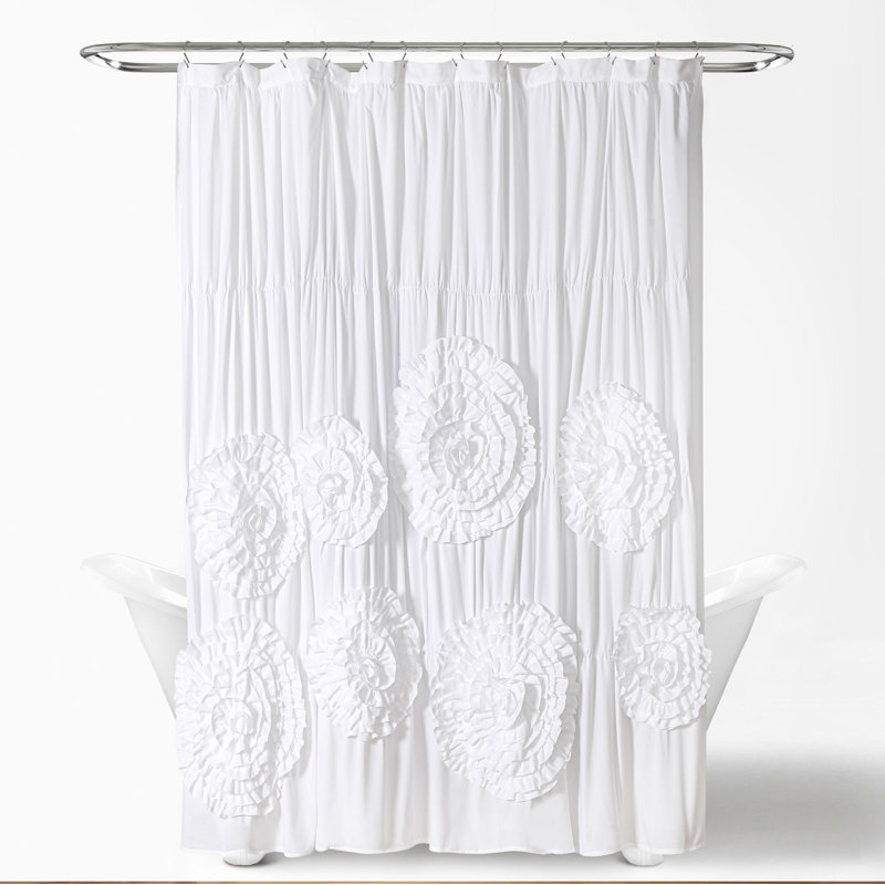 Rideaux de douche Farmhouse, Blanc