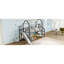 Lit mezzanine avec glissade et escalier, lit de jeu en métal avec tablettes de rangement, toit en forme de maison et conception silencieuse-940407904-940407905