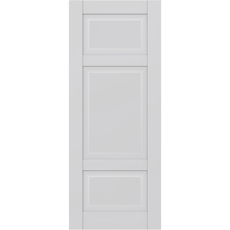 Dalle de porte intérieure moderne en bois manufacturé CA 3 apprêtée CA, 29,75 po x 79,37 po