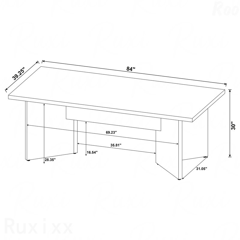 Rectangular Dining Table Mango Wood