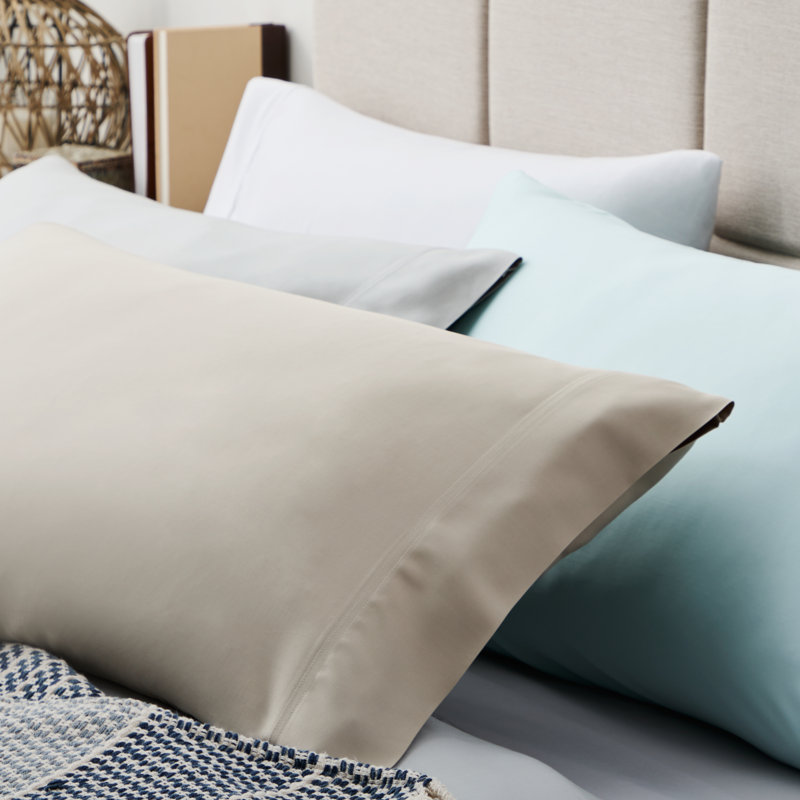 Kera Rayon from Bamboo Sheet Set, Blue, Split King Sheet Set with 2 Pillowcases