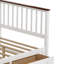 Ensemble de chambre à coucher 3 pièces avec grand lit plateforme et table de chevet (ports de chargement USB)-1506516569
