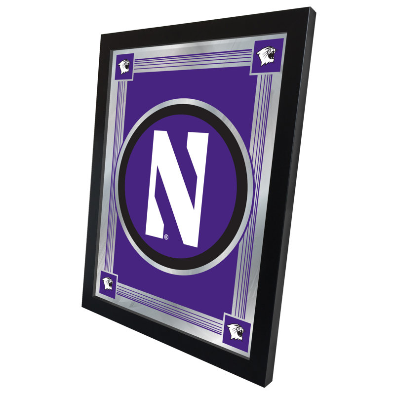 NCAA Logo Mirror, impression encadrée, Northwestern