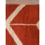 Rouge | Tapis beige géométrique en laine fabriqué à la main beige-823585396