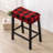 Bar Stool Cover Rectangle Set Of 4 Printed Stretch Counter Height Bar Stools Slipcovers Saddle Stool Slipcover Bench Seat Protector Backless Bar Stools Covers For Kitchen Counter