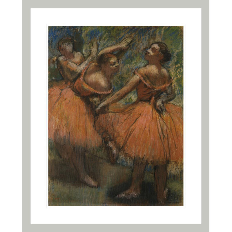 «Les Jupes Rouge» par Edgar Degas, impression giclée encadrée, 29.18" H x 23.5" W