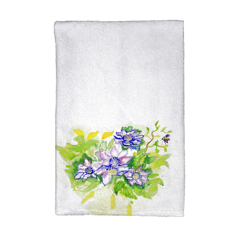 Serviette de thé clematis