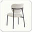 Ensemble de 3 tables de salle à manger rembourrées avec pieds en métal et pratique, durable et élégant