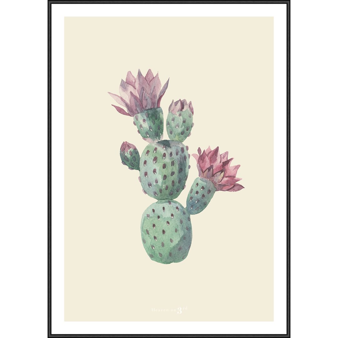 Gerahmtes Poster „Cactus“, Grafikdruck