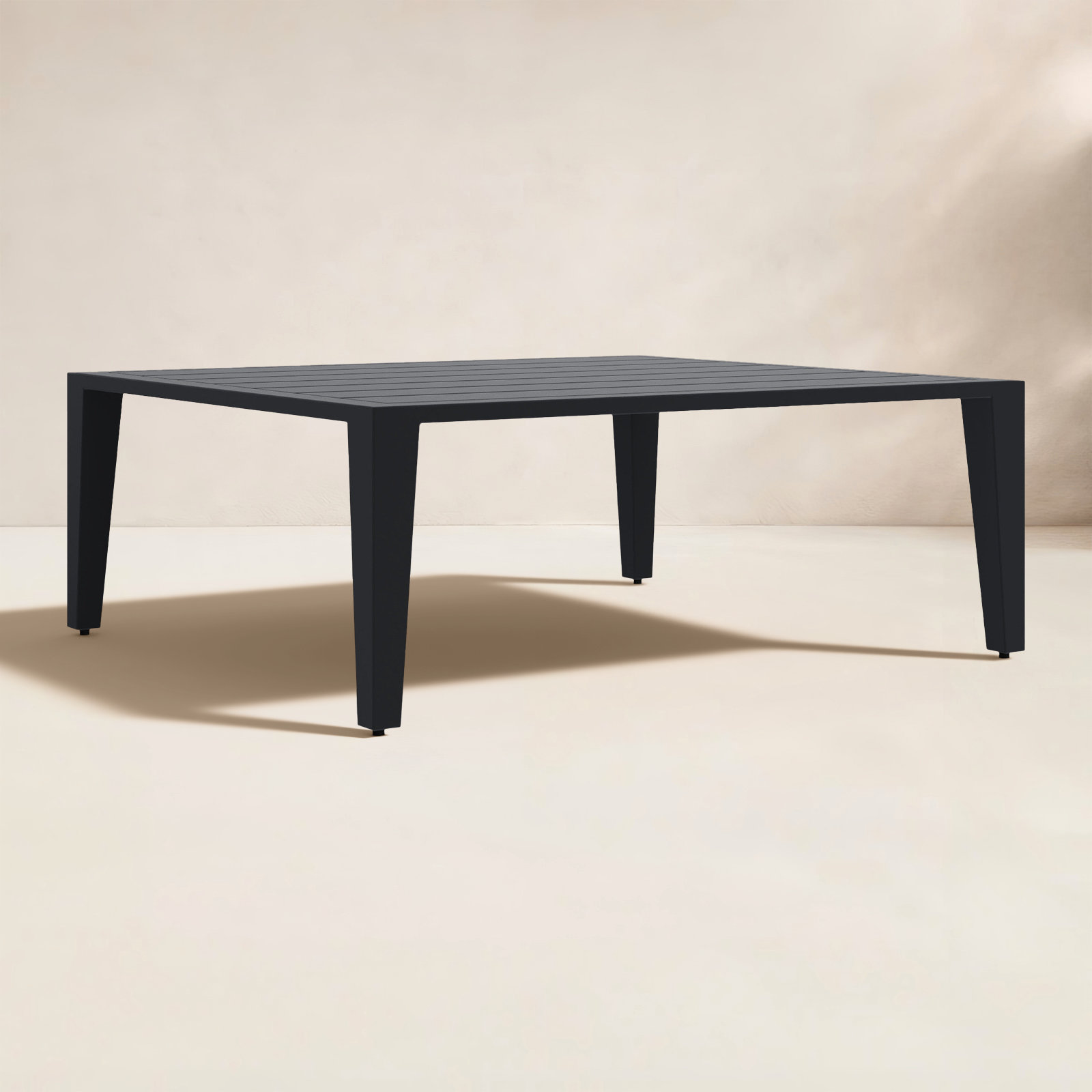 Solstice 40'' Aluminum Outdoor Coffee Table, Gray