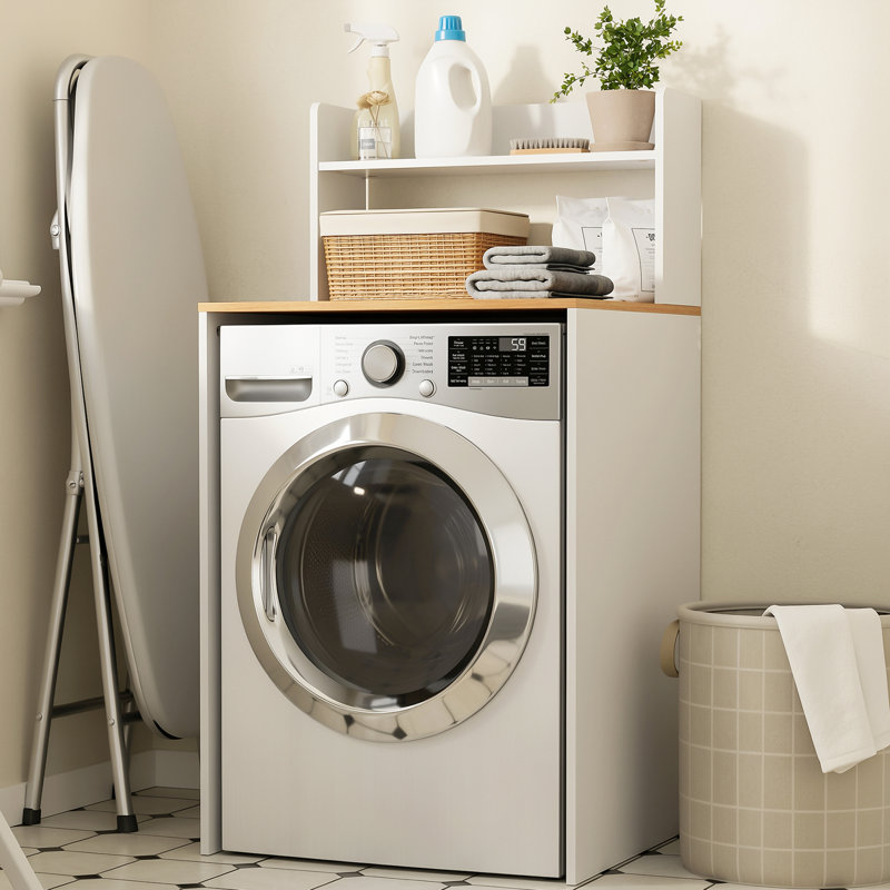 66cm Wide Washing Machine Cabinet with Open Shelf