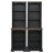 Piece Bookcases With Storage, Mdf Modern Curved Display For Home