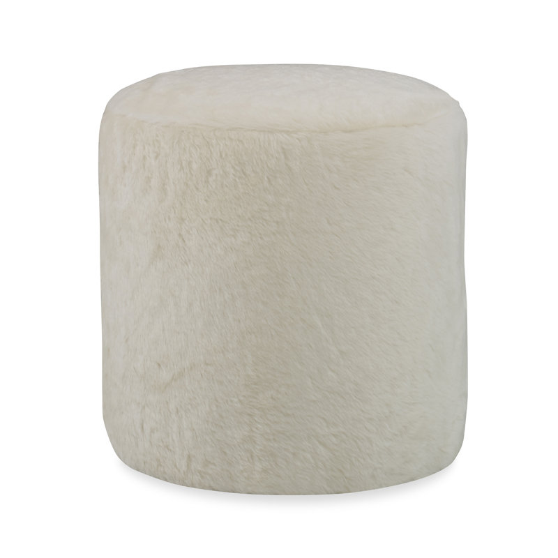 Repose-pieds standard rond de 18 po de largeur, Mélange de polyester Margaret Lagoon