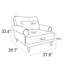 Fauteuil d'appoint surdimensionné avec coussin-1200952726