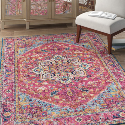 Tapis oriental magenta Dietz