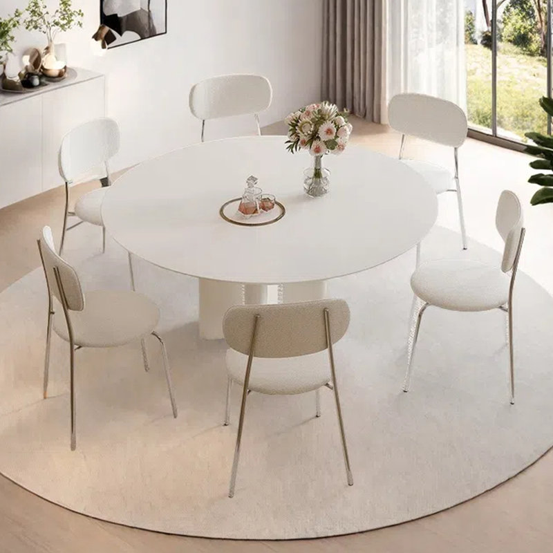 Table de salle à manger de style français, H 29,53 po x L 51,18 po x l 51,18 po