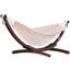 Hamac double avec support arqué en pin massif Holyoke Vivere - Offert en tissu Sunbrella ou en coton-1366963566-1366963491