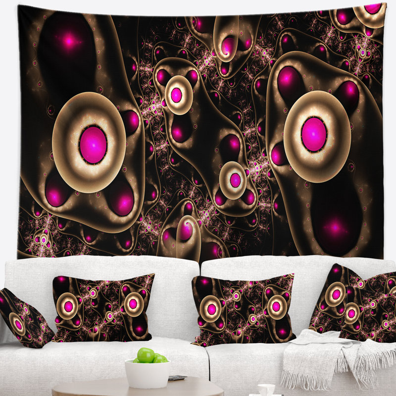 Tapisserie de conception abstraite abstract 3d artful, H 50 po x l 60 po
