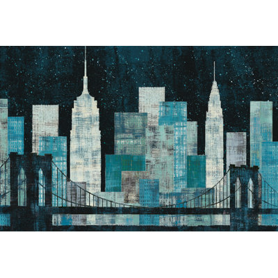 «Majestic City Night», reproduction sur toile tendue
