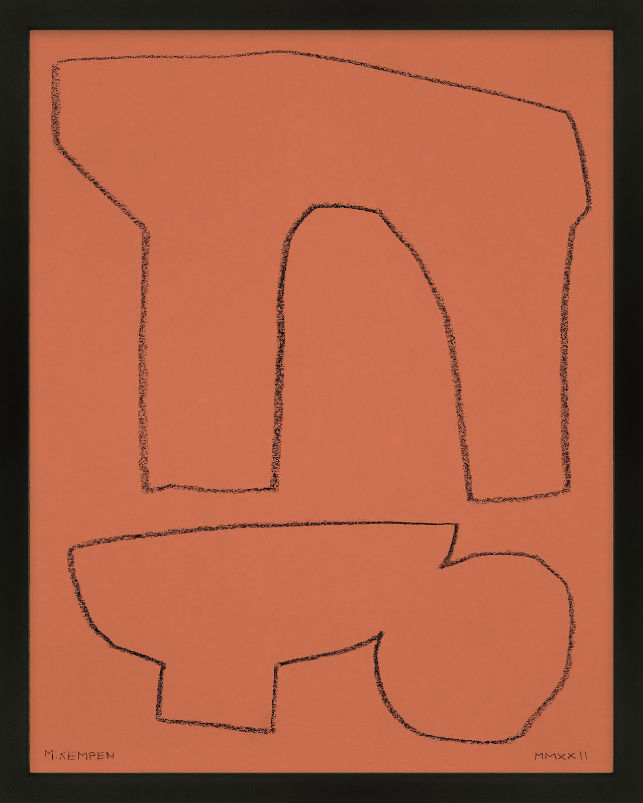 Earth 1 by Michael Kempen, Black Framed, 24" W x 30" H