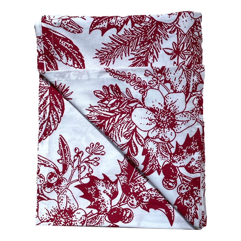 Mireya Tablecloth, Red/White