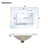 24 - Inch Bathroom Vanity Featuring Ceramic Sink, Soft Close Function, Smart Storage Compartments, And Construction With Double , Smooth For Easy Maintenance