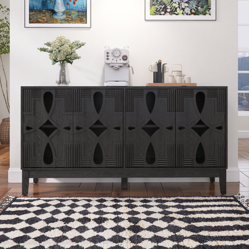 Buffet Mid Mid Century, Noir