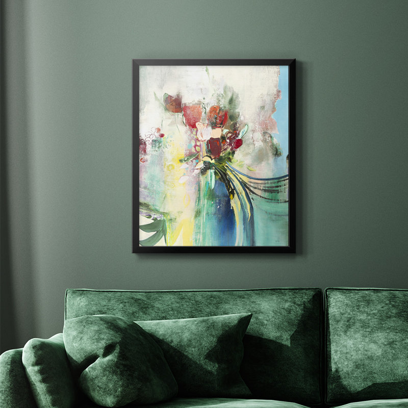Toile encadrée de qualité supérieure Celebration I - prête à être accrochée, H 20 po x l 16 po, Noir