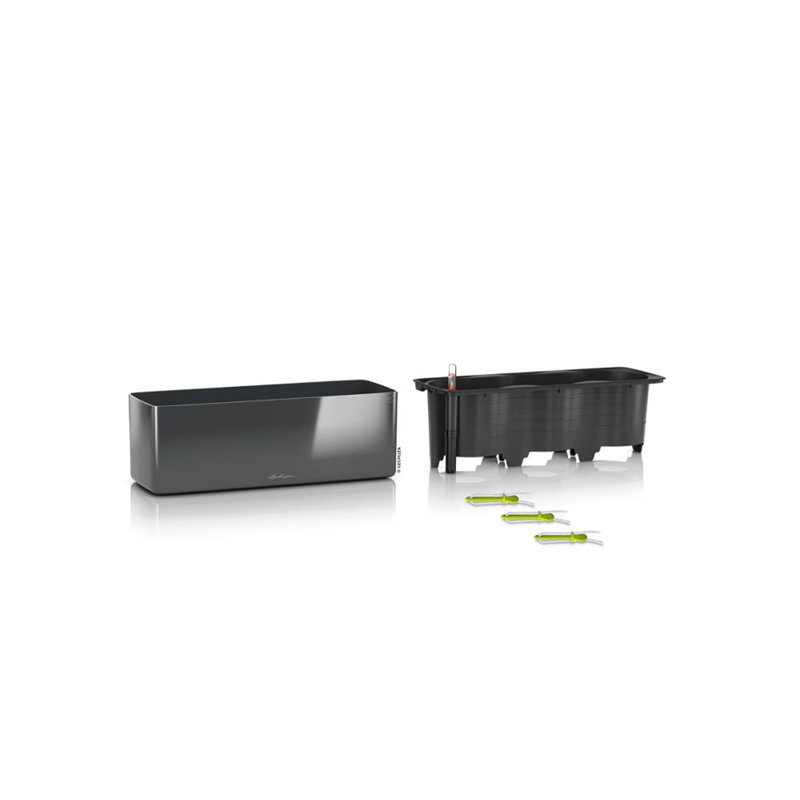 Cube Pot Planter, Charcoal