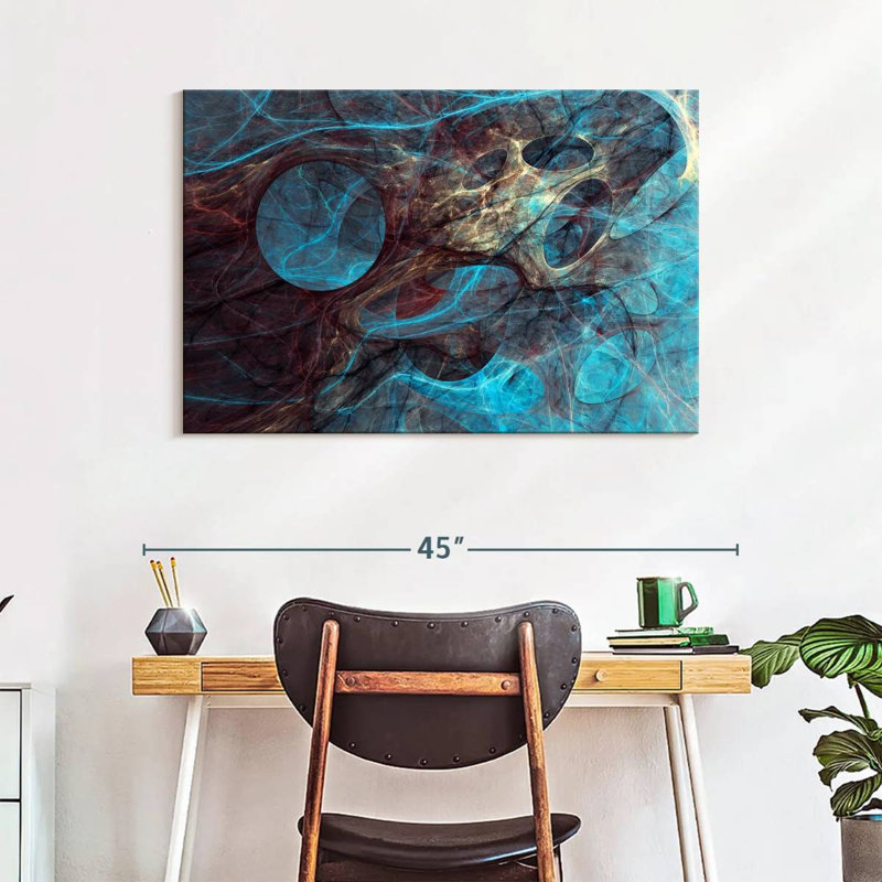 Abstrait bleu sous-marin Avery