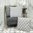 Willow Transitional Black & Beige Throw Pillow-1232170835