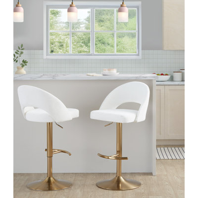 Tabouret de bar réglable avec pivot