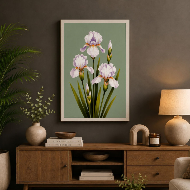 Print, 24x16 - 61.0 x 40.6 cm, Teal Border