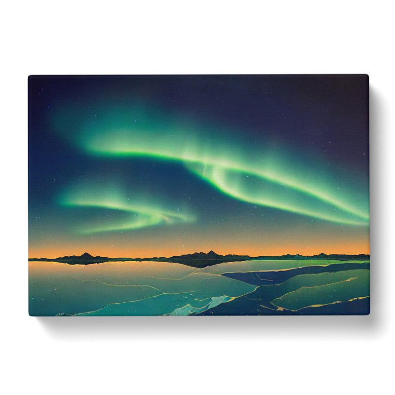 Unbelievable Northern Lights - Wrapped Canvas, 50cm H x 76cm W x 3cm D