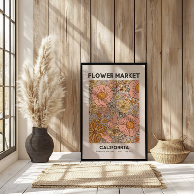 Retro California Flower Market