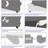 Polyester Box Cushion Loveseat Slipcover