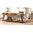 70.9" Extra Long Industrial Console Table, Sofa Table Behind Couch, Narrow Entryway Hallway Bar Table